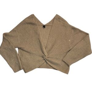 Windsor Women’s Champagne Off the Shoulder Sweater